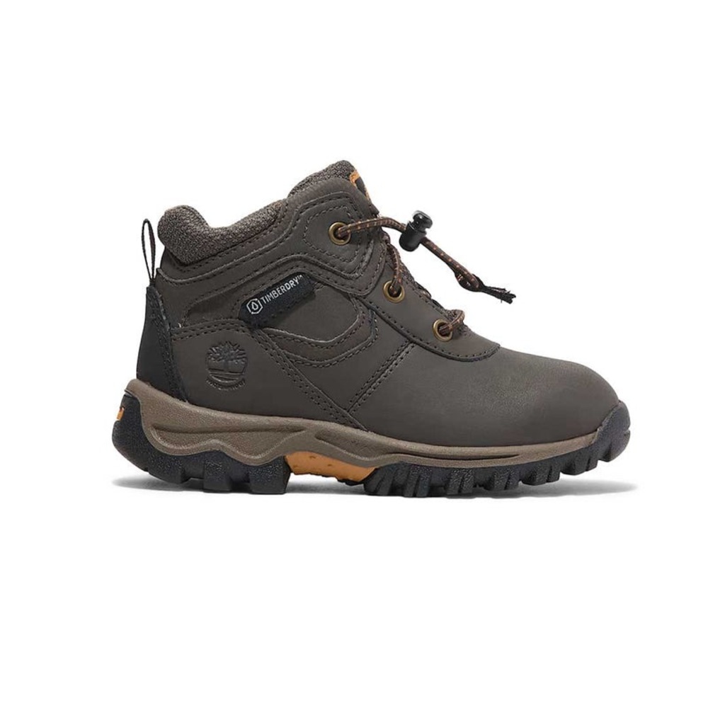 Timberland Kids' Mt. Maddsen Leather Waterproof Mid Hiking Boots Sz 10